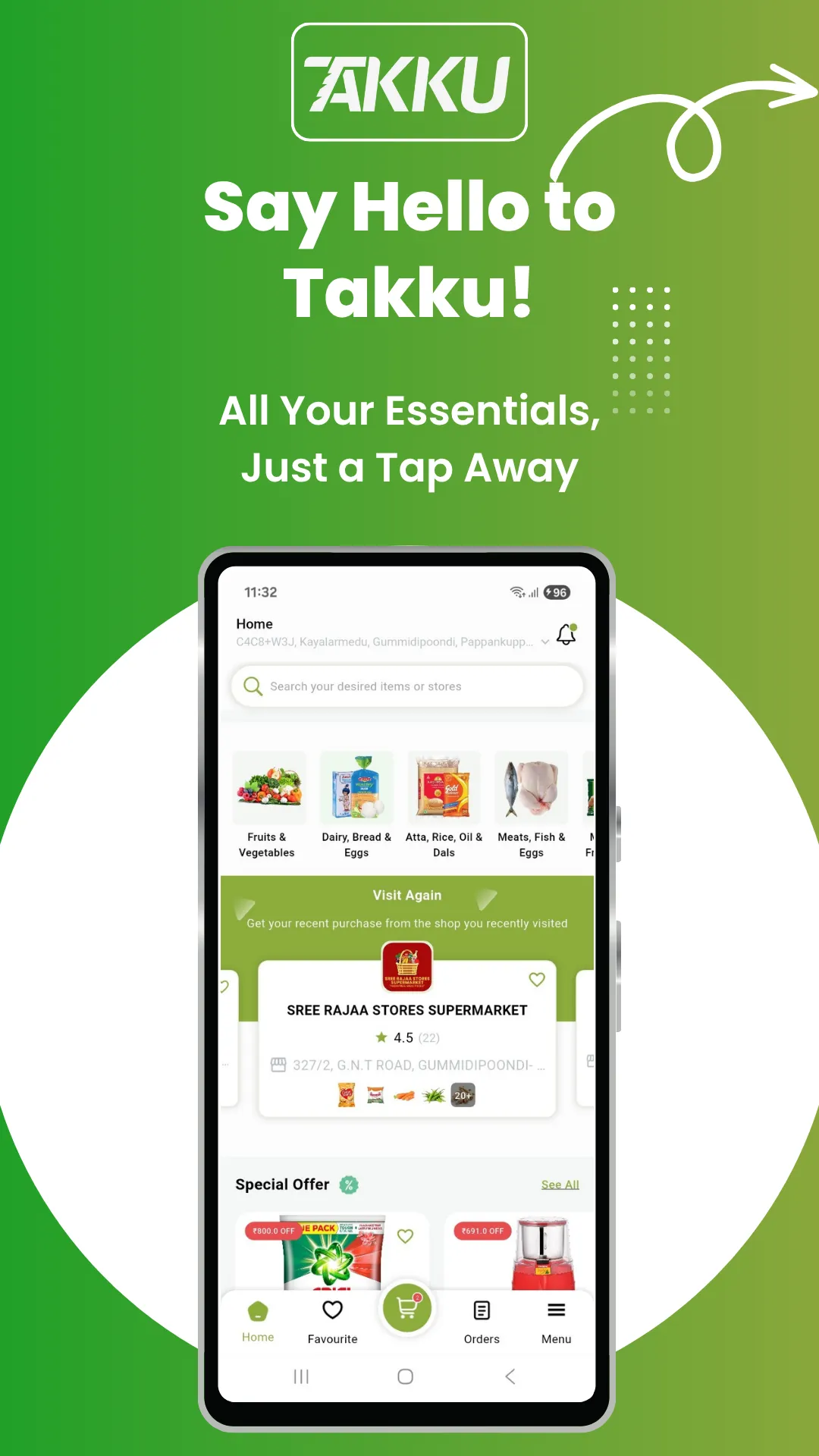 Takku: Grocery & Food Delivery | Indus Appstore | Screenshot
