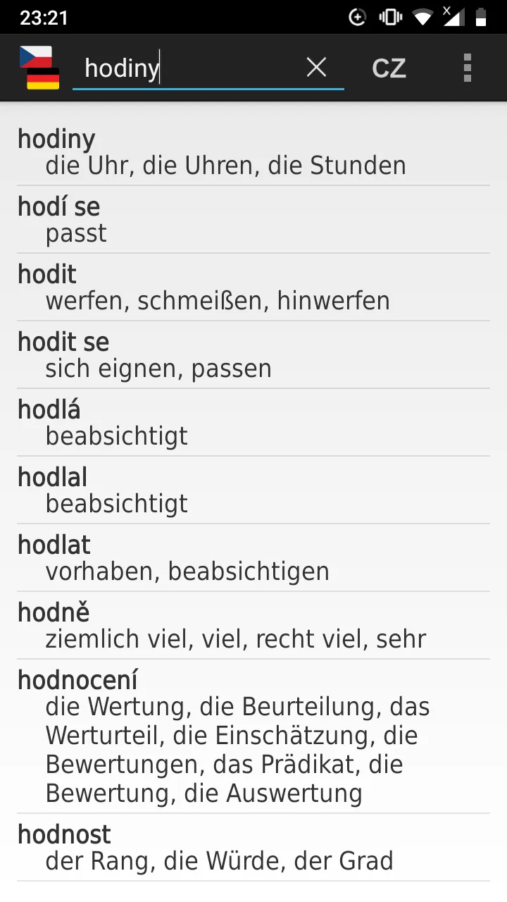 Czech-German offline dict. | Indus Appstore | Screenshot