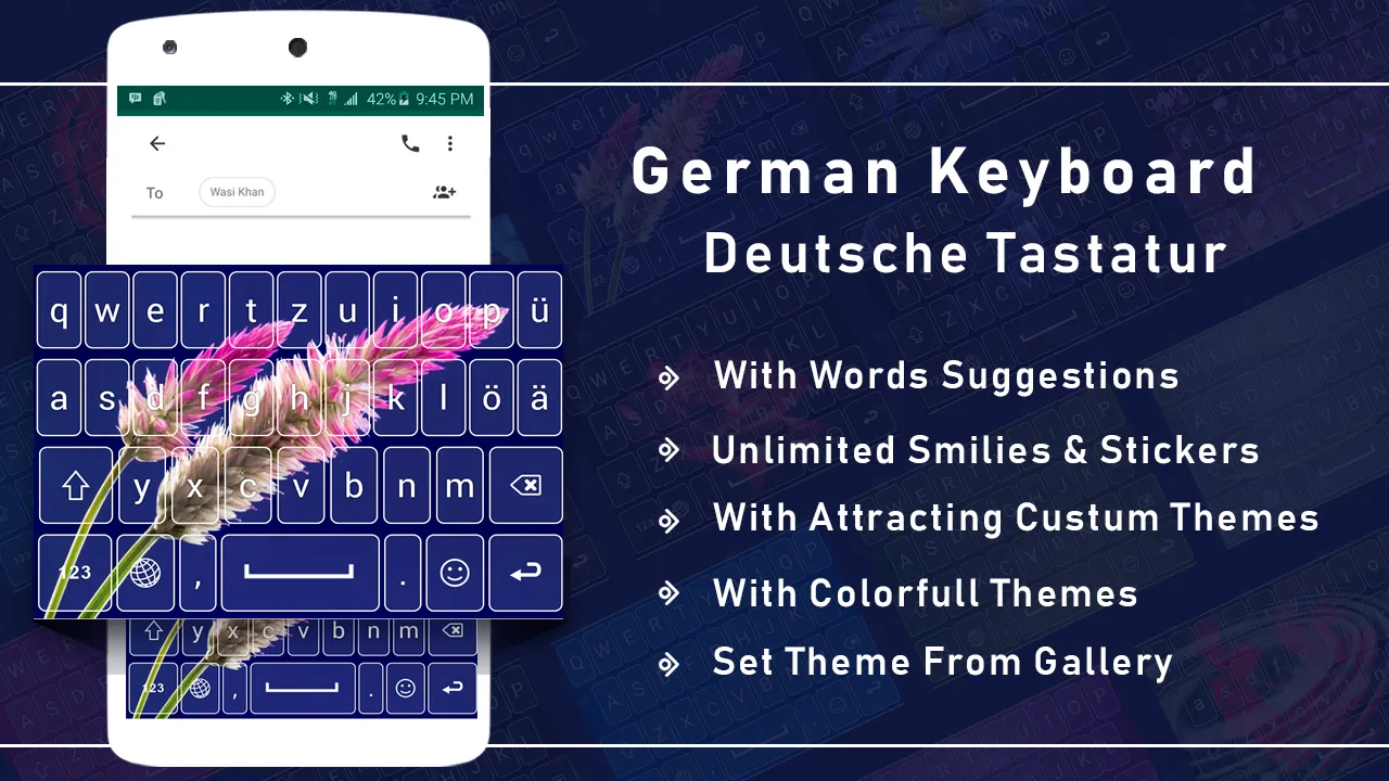 German Language Keyboard | Indus Appstore | Screenshot