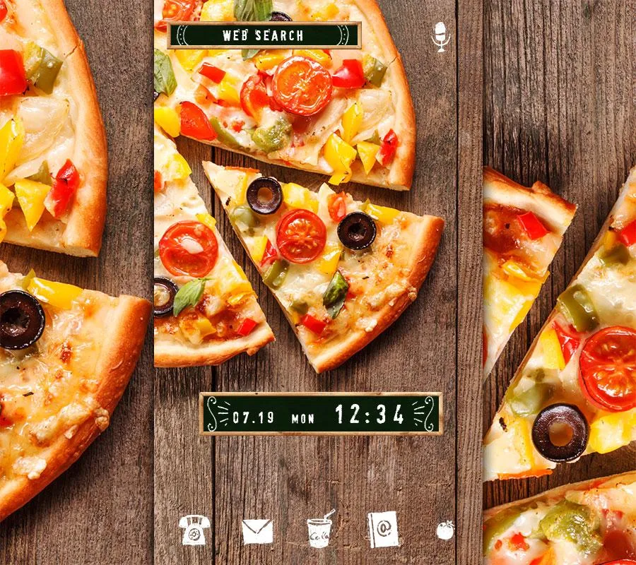 Stylish wallpaper-Pizza Time!- | Indus Appstore | Screenshot