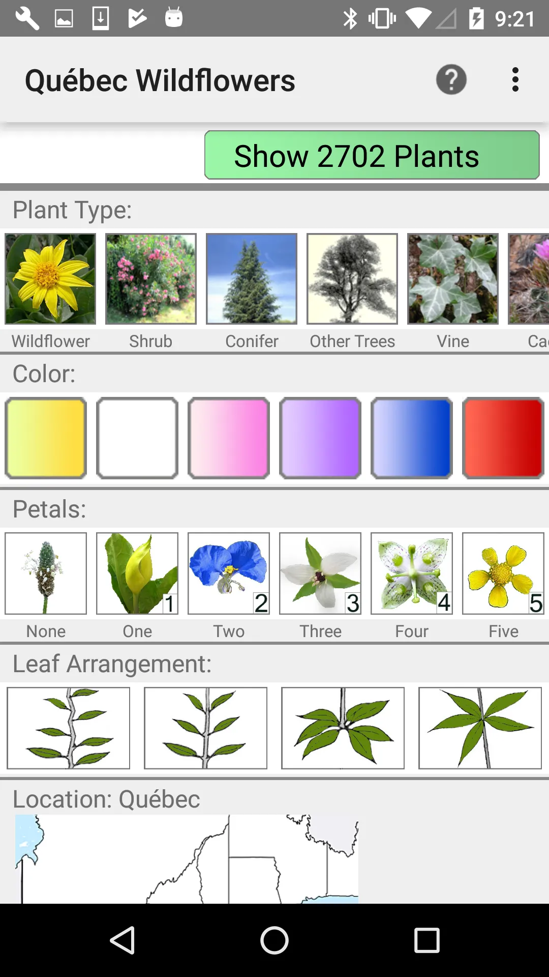 Québec Wildflowers | Indus Appstore | Screenshot