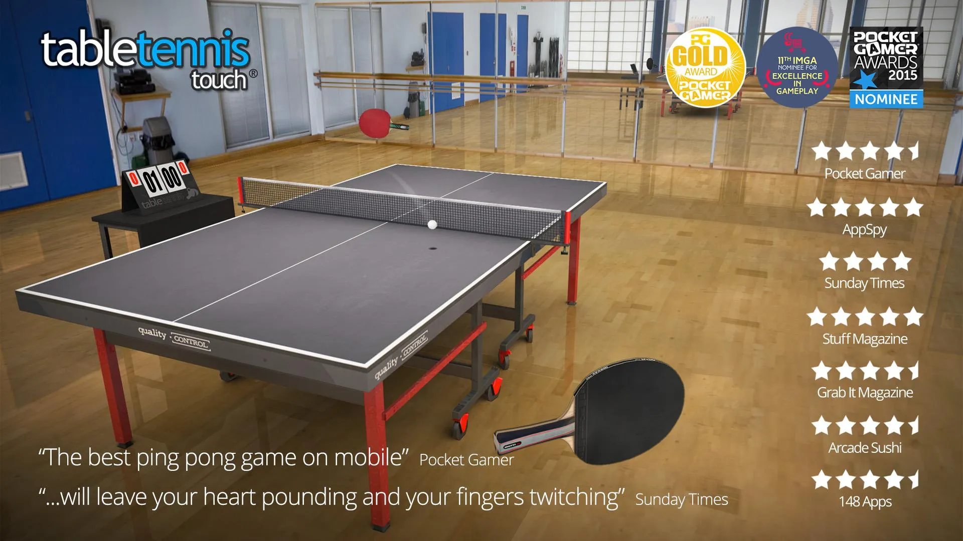 Table Tennis Touch | Indus Appstore | Screenshot