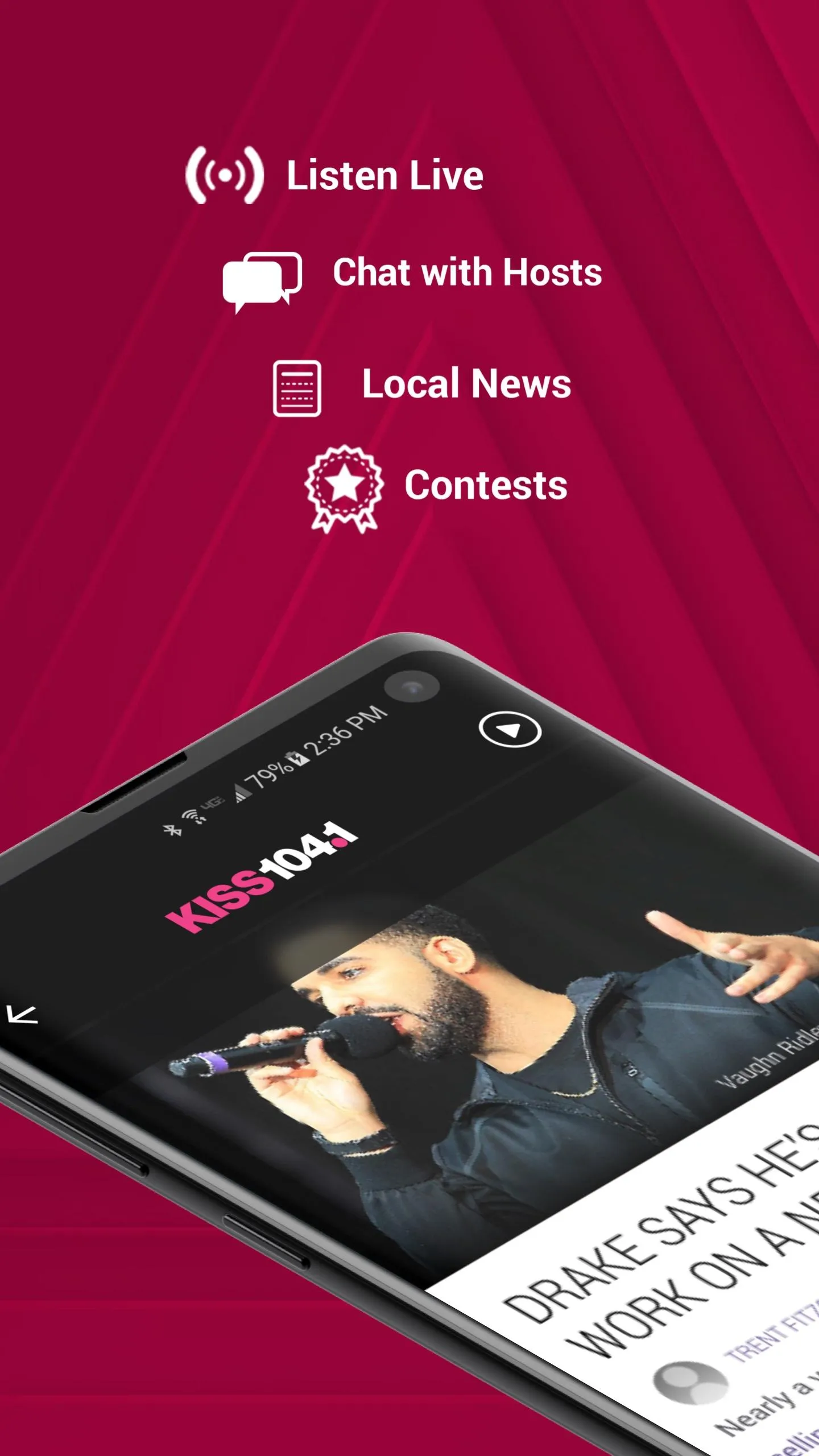 KISS 104.1 (WWYL) | Indus Appstore | Screenshot