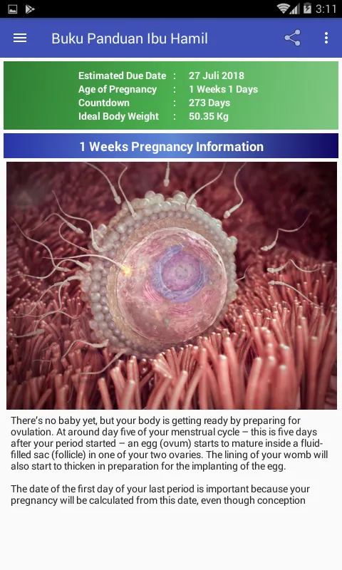 Pregnancy Guide | Indus Appstore | Screenshot