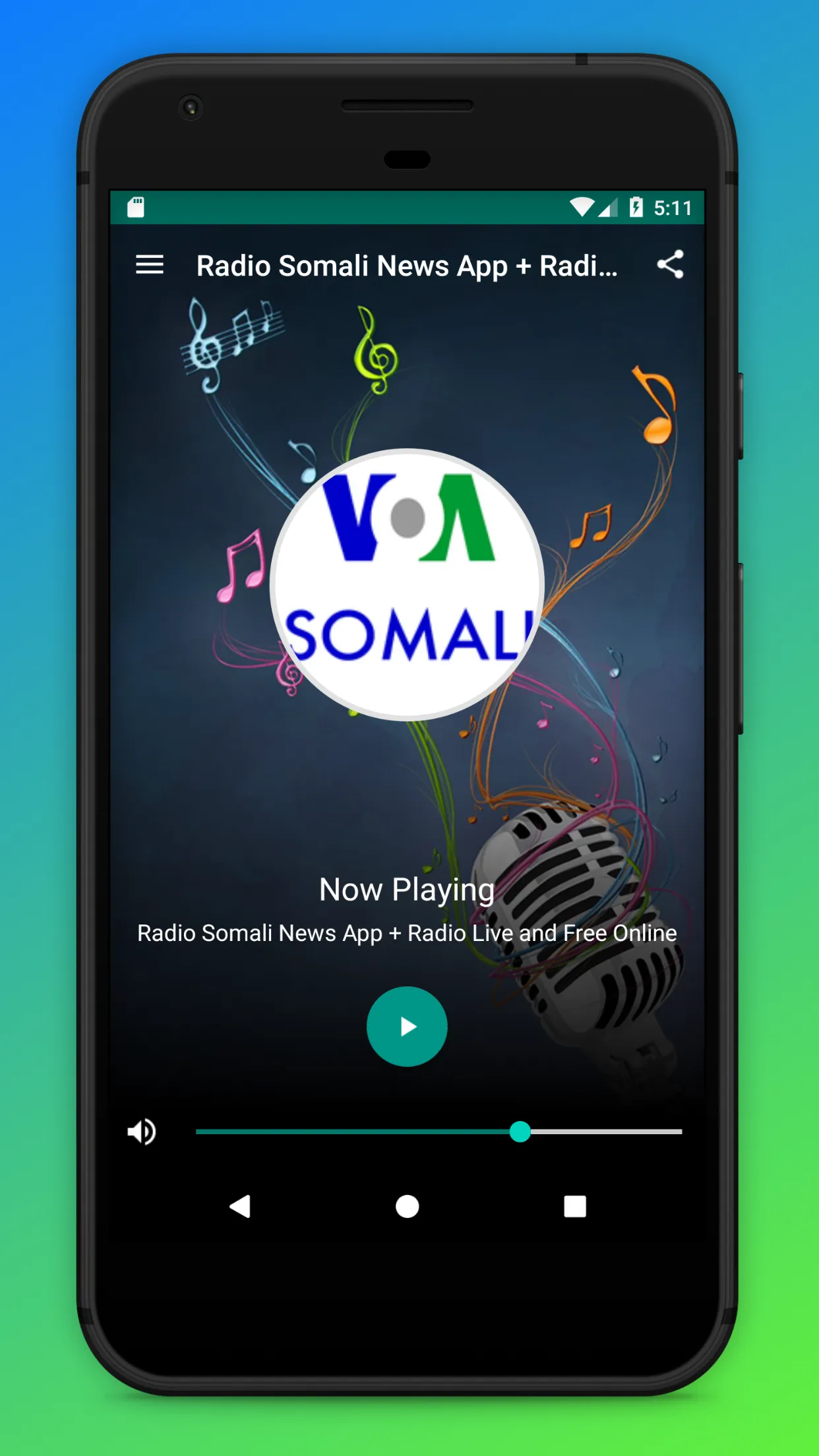 VOA Somali Radio App Online | Indus Appstore | Screenshot