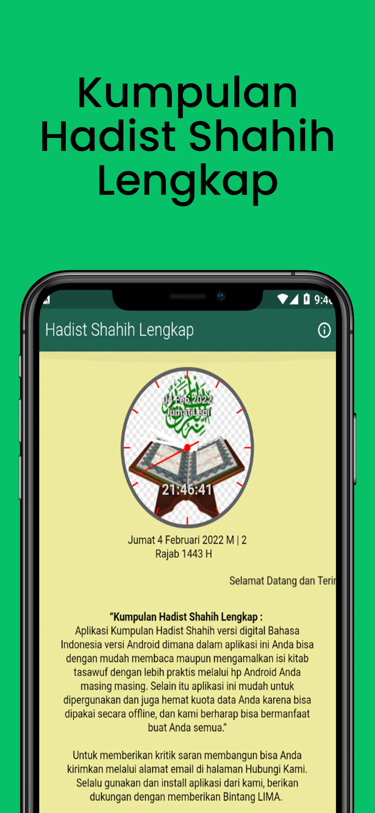 Kumpulan Hadist Shahih Lengkap | Indus Appstore | Screenshot