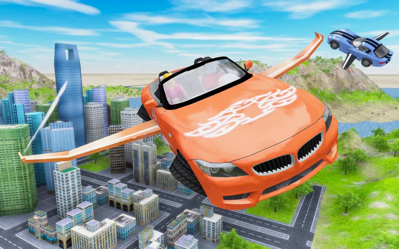 Flying Car Extreme Simulator | Indus Appstore | Screenshot