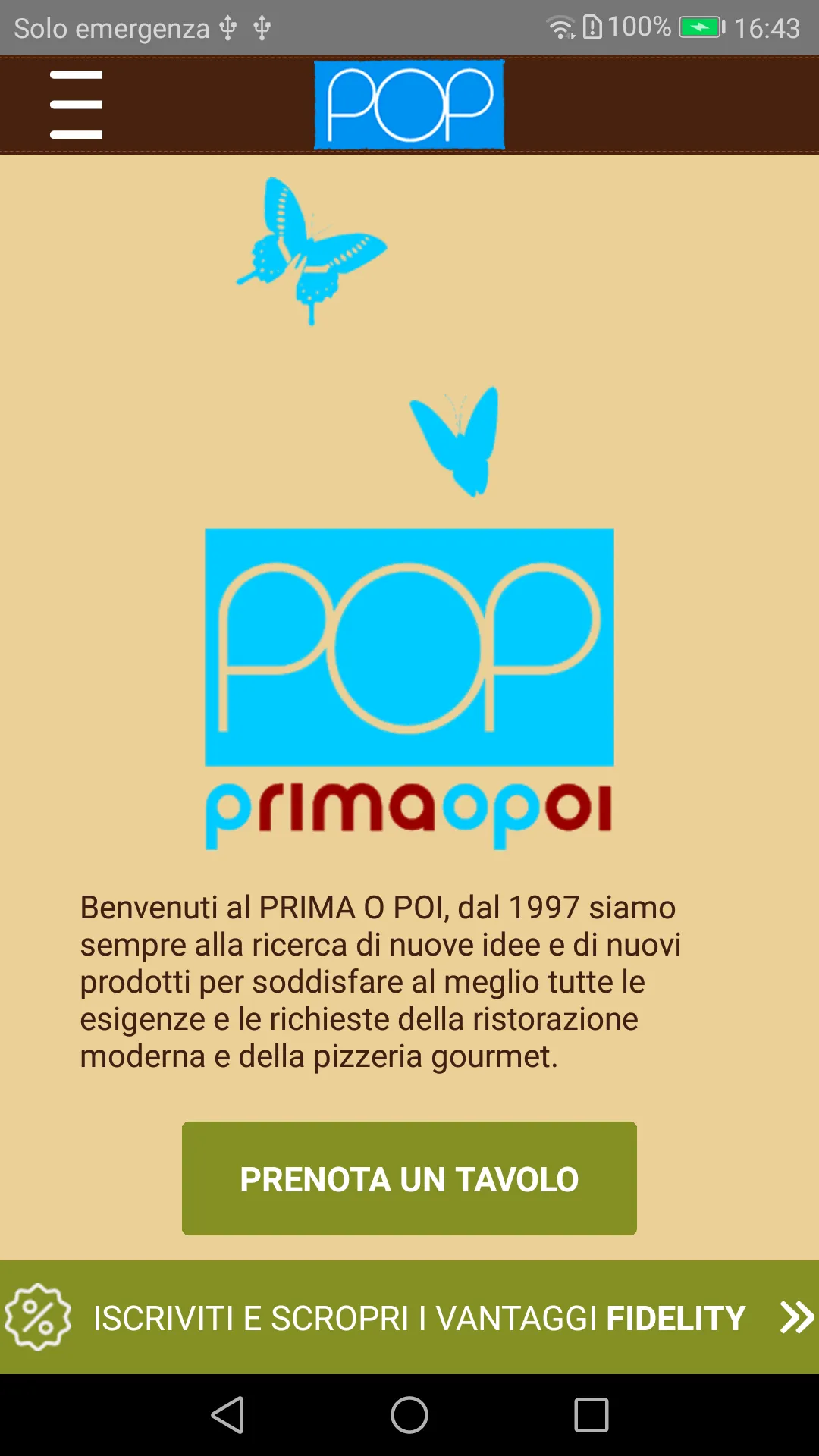 Pizzeria Prima o Poi | Indus Appstore | Screenshot