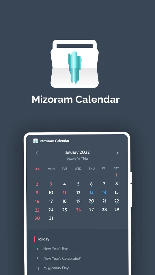 Mizoram Calendar | Indus Appstore | Screenshot