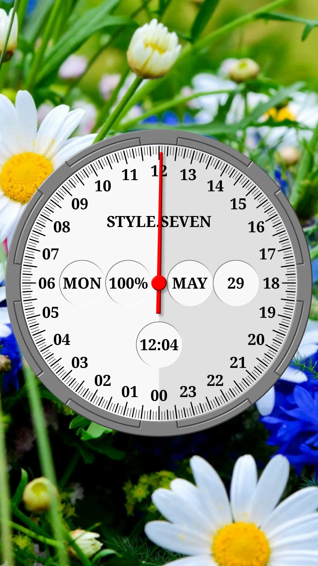 One Hand Analog Clock-7 | Indus Appstore | Screenshot