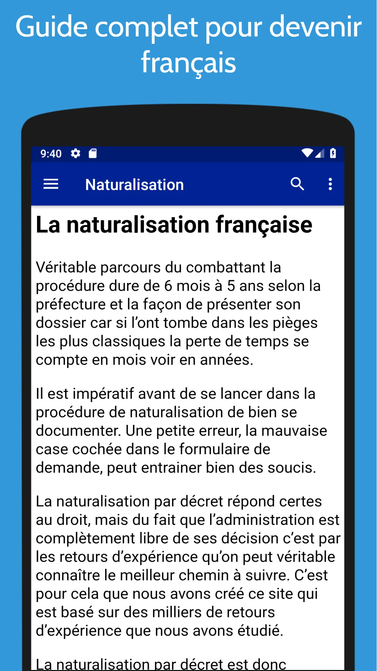 Naturalisation | Indus Appstore | Screenshot