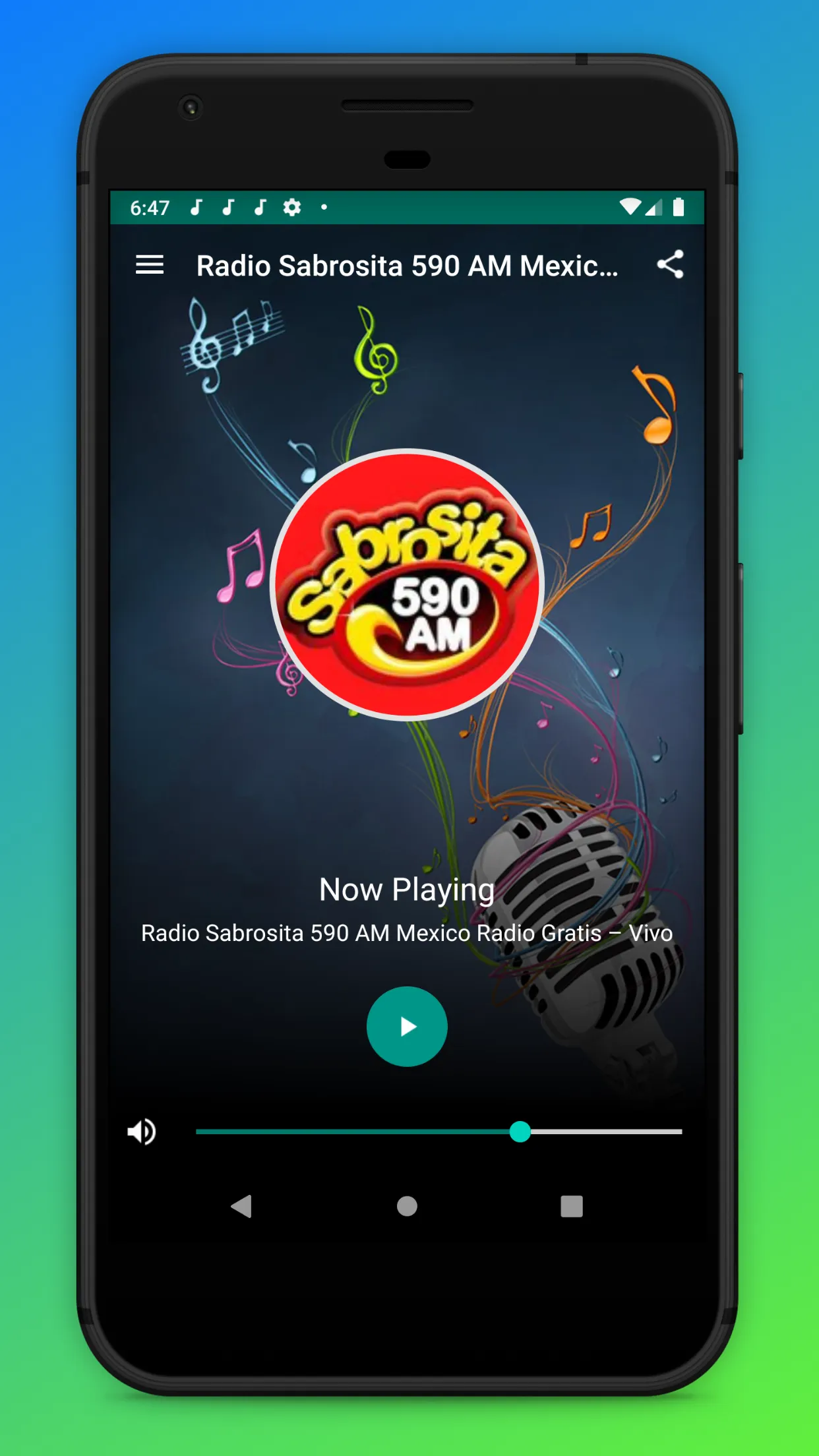 Radio Sabrosita 590 AM Mexico | Indus Appstore | Screenshot