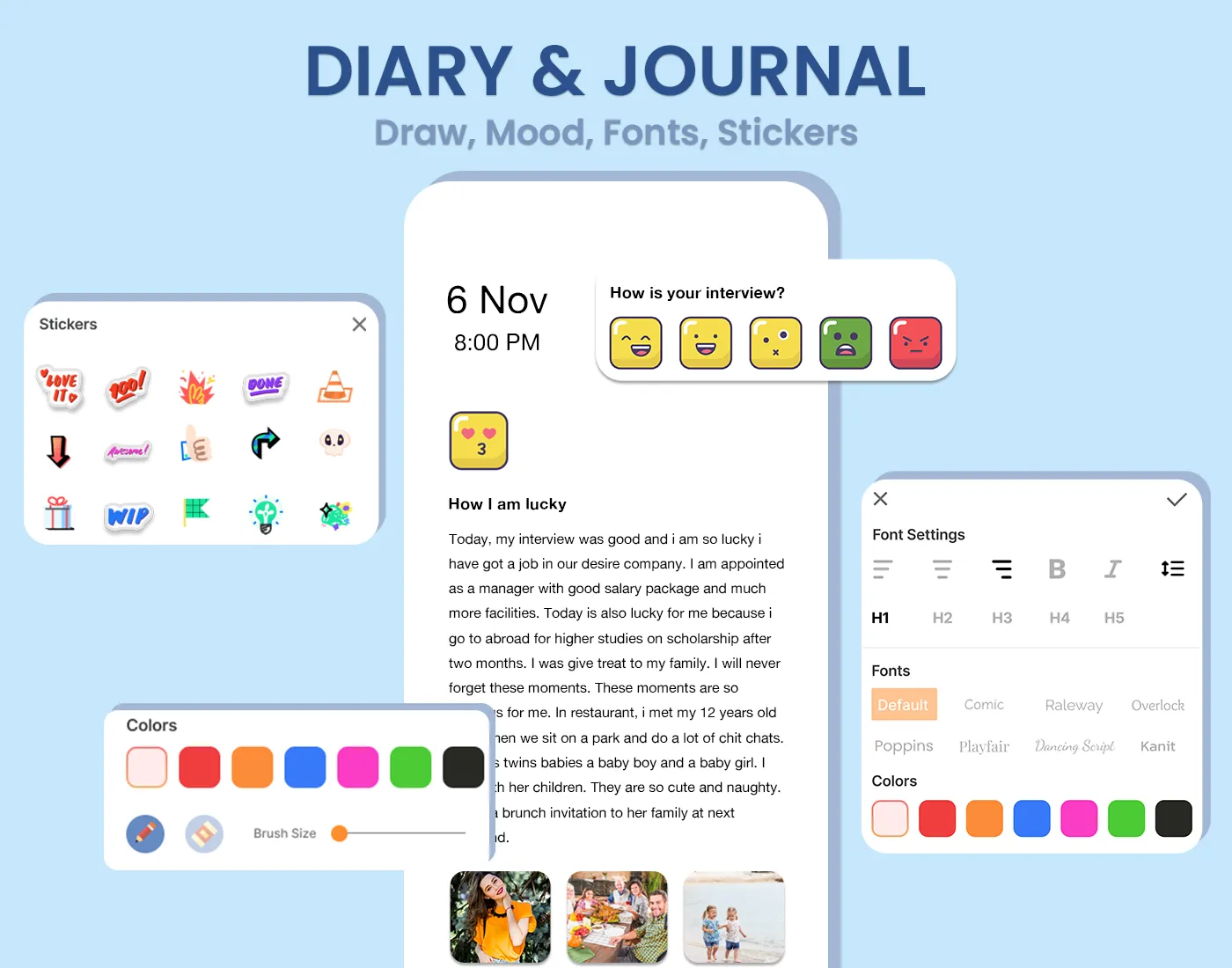 Daily Diary Journal with Lock | Indus Appstore | Screenshot