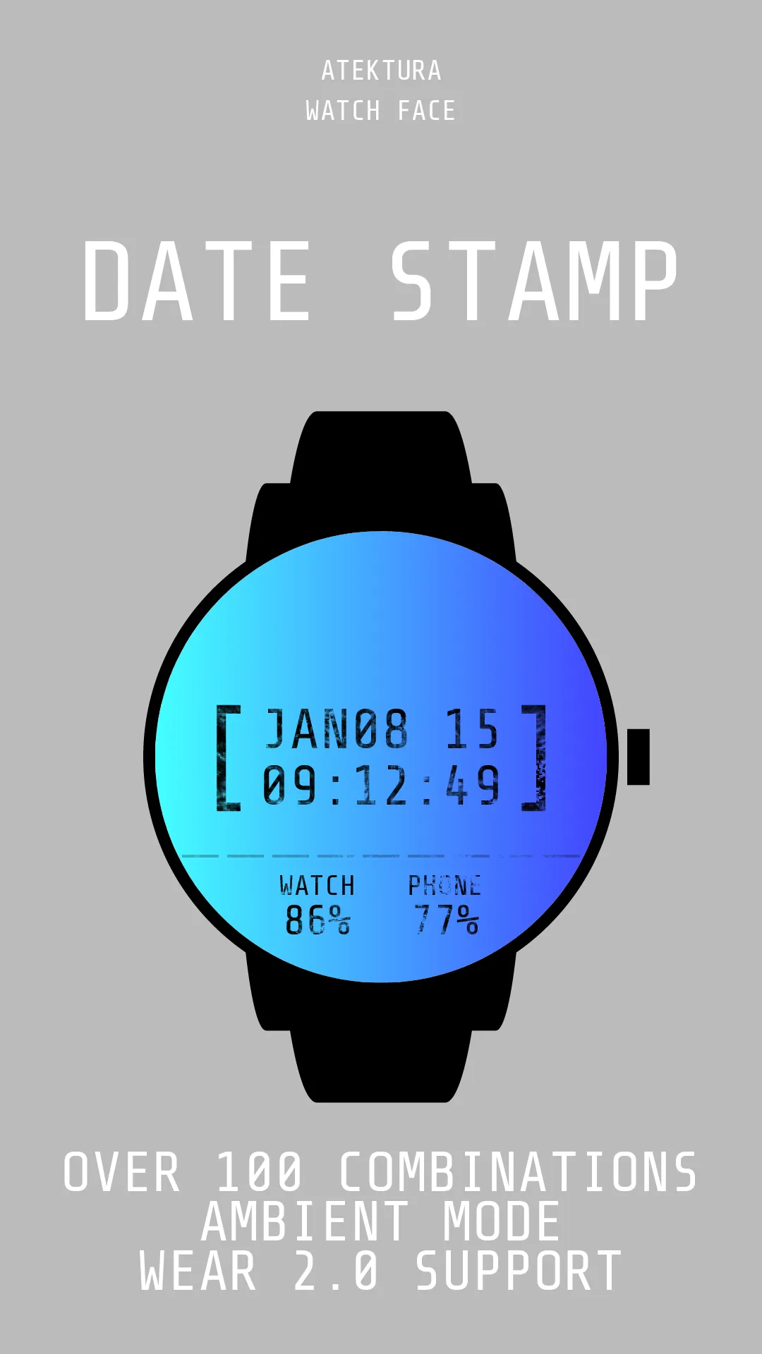 Date Stamp Watch Face | Indus Appstore | Screenshot