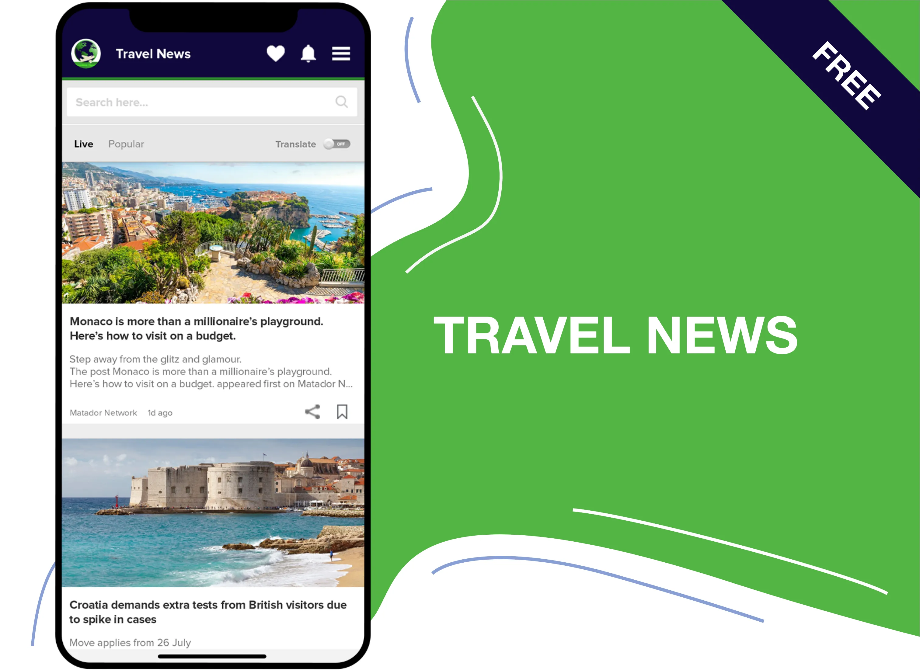 Travel News | Worldwide Travel | Indus Appstore | Screenshot