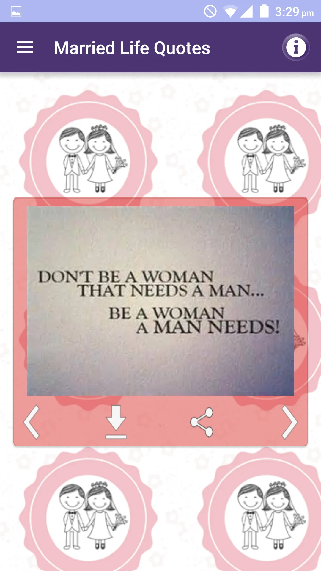 Husband Wife & Marriage Quotes | Indus Appstore | Screenshot