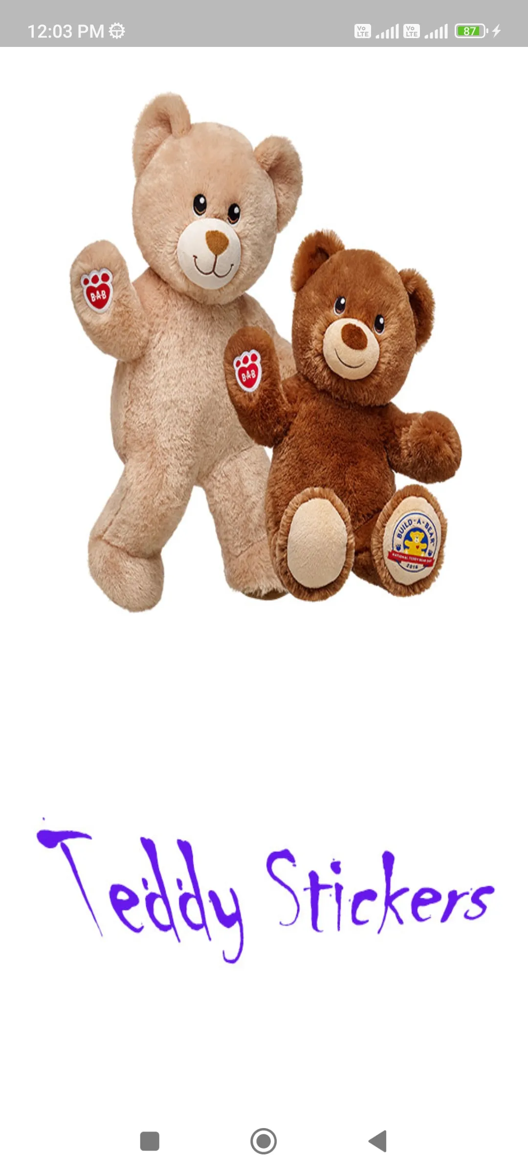 Teddy Bear Sticker - WASticker | Indus Appstore | Screenshot