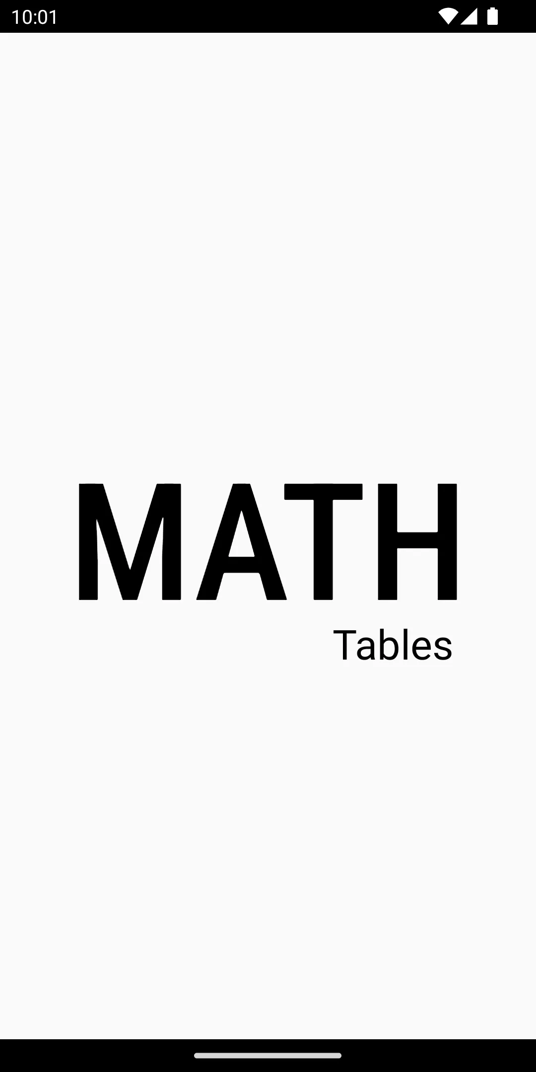 MathTables | Indus Appstore | Screenshot