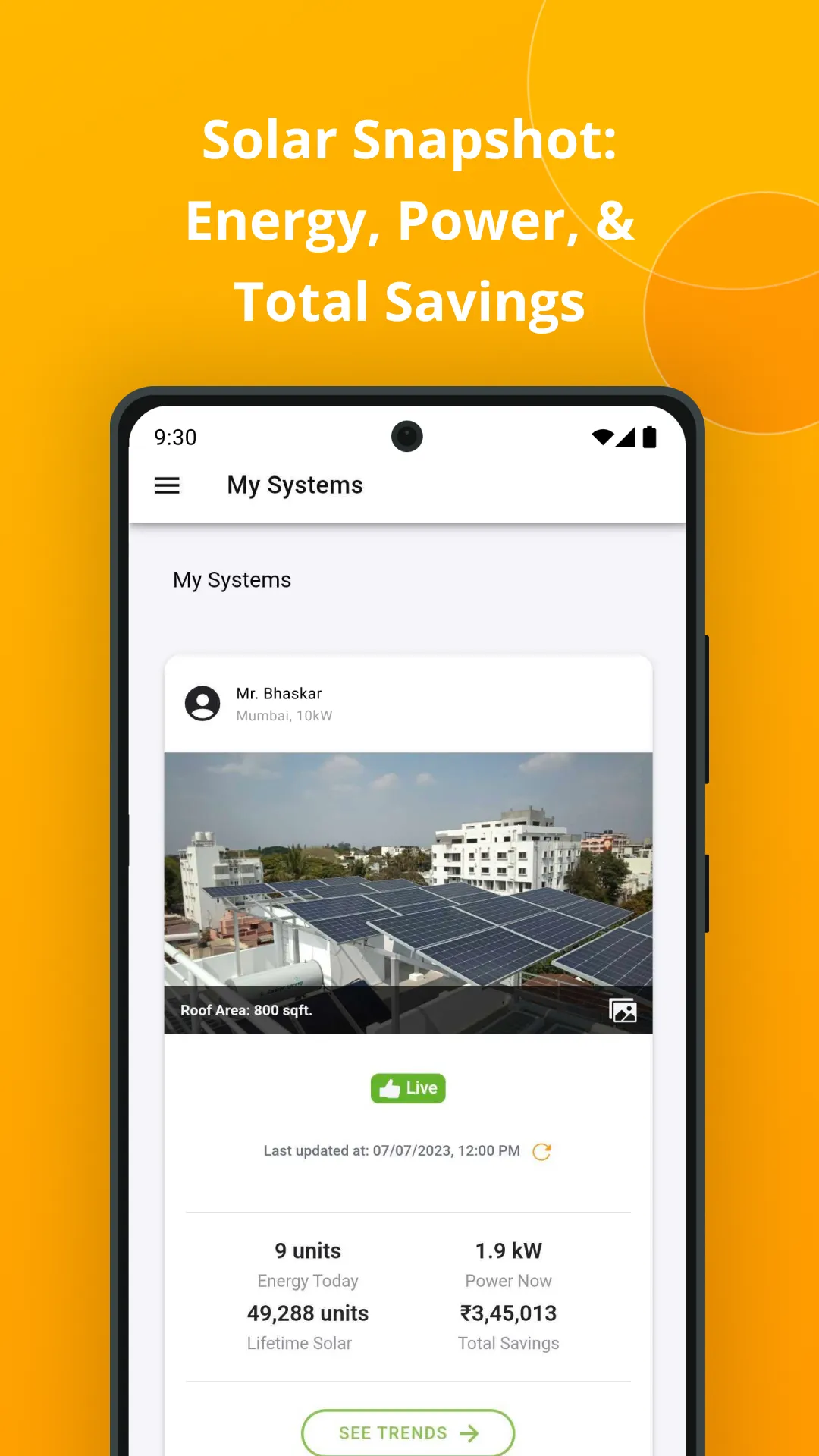 Oorjan Monitoring App | Indus Appstore | Screenshot