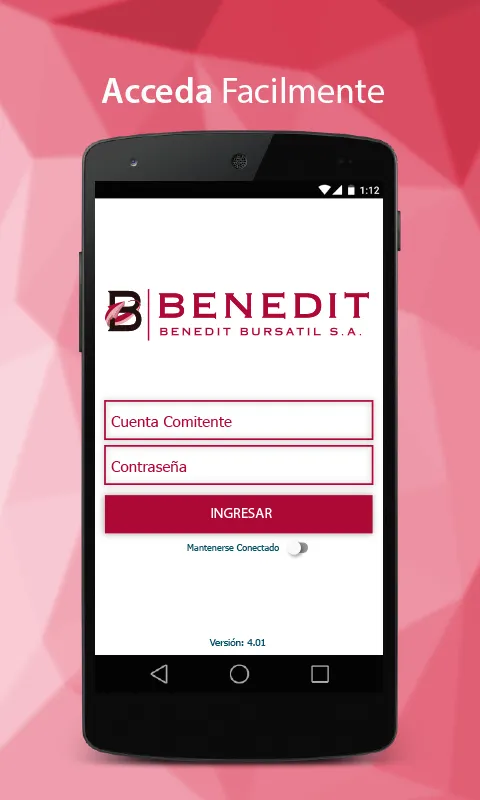 Benedit Bursátil S.A. | Indus Appstore | Screenshot