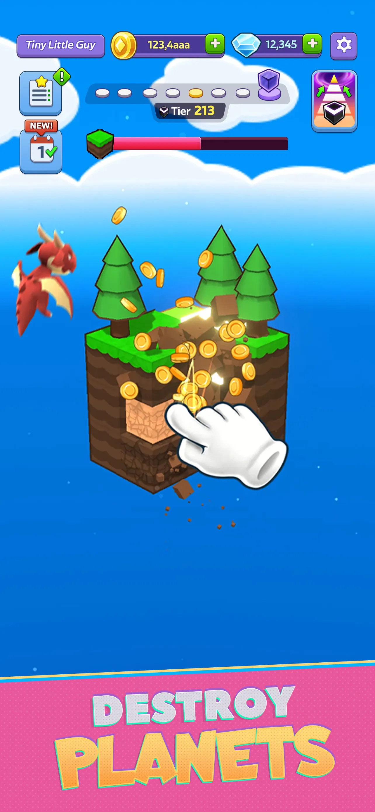 Tiny Worlds: Dragon Idle games | Indus Appstore | Screenshot