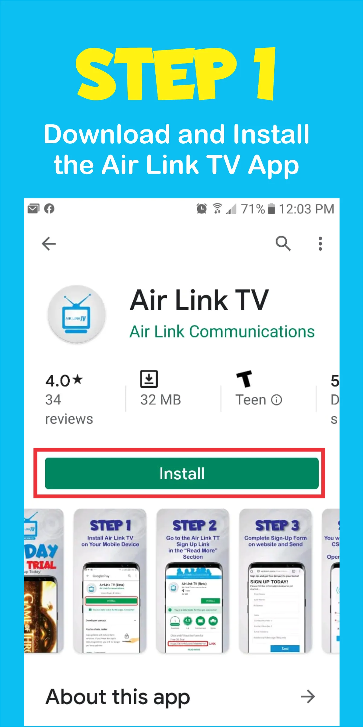 Air Link TV | Indus Appstore | Screenshot