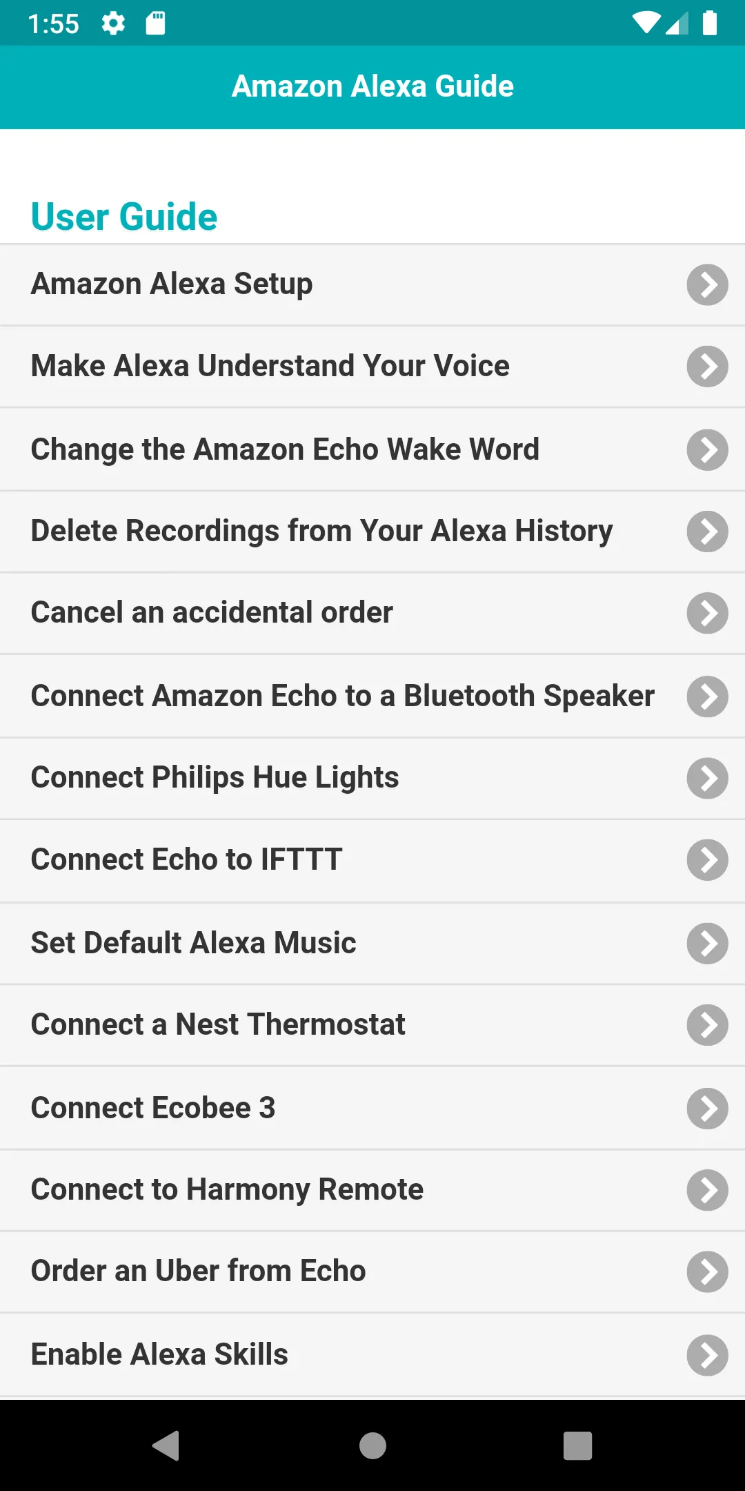 User guide for Alexa | Indus Appstore | Screenshot