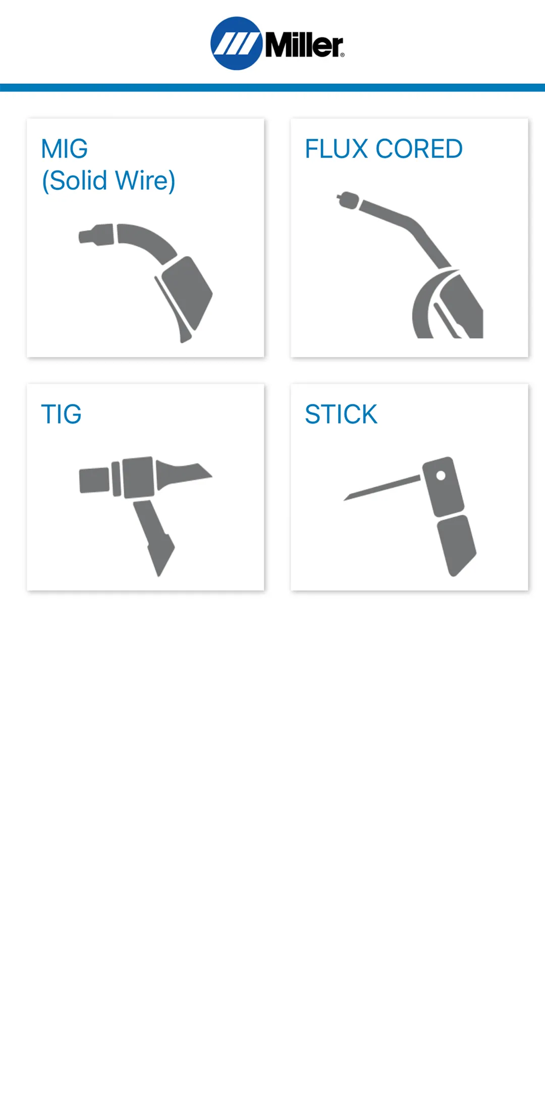 Miller Weld Setting Calculator | Indus Appstore | Screenshot