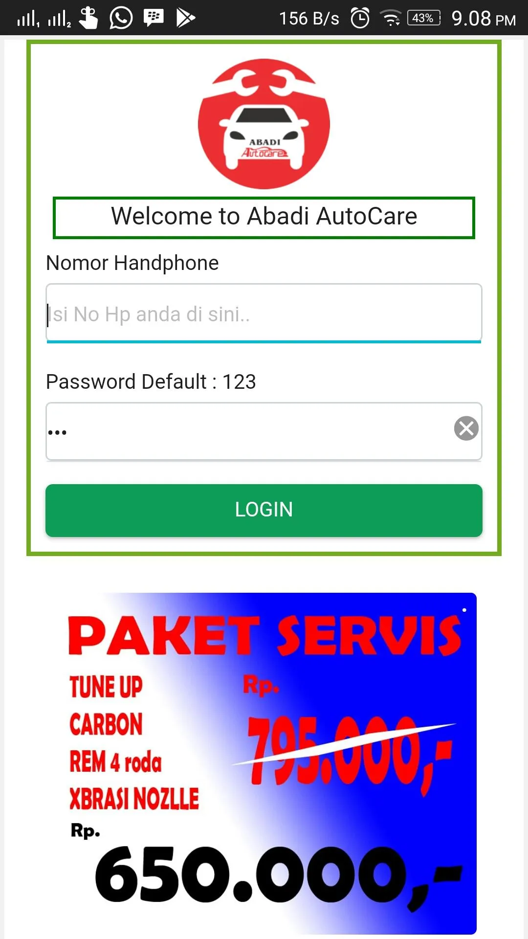 ABADI AUTOCARE | Indus Appstore | Screenshot