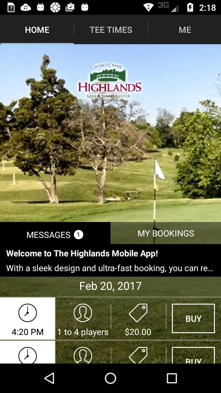 The Highlands Golf Tee Times | Indus Appstore | Screenshot