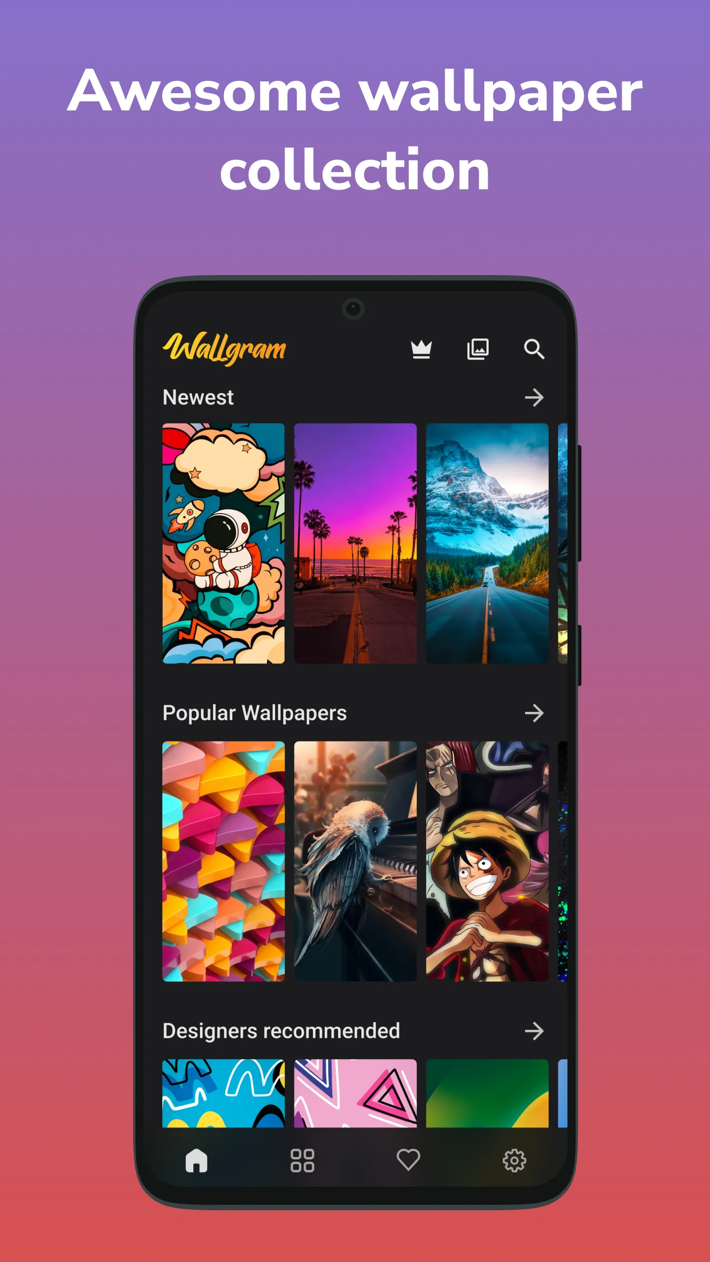 Wallpapers 4K, HD – Wallgram | Indus Appstore | Screenshot