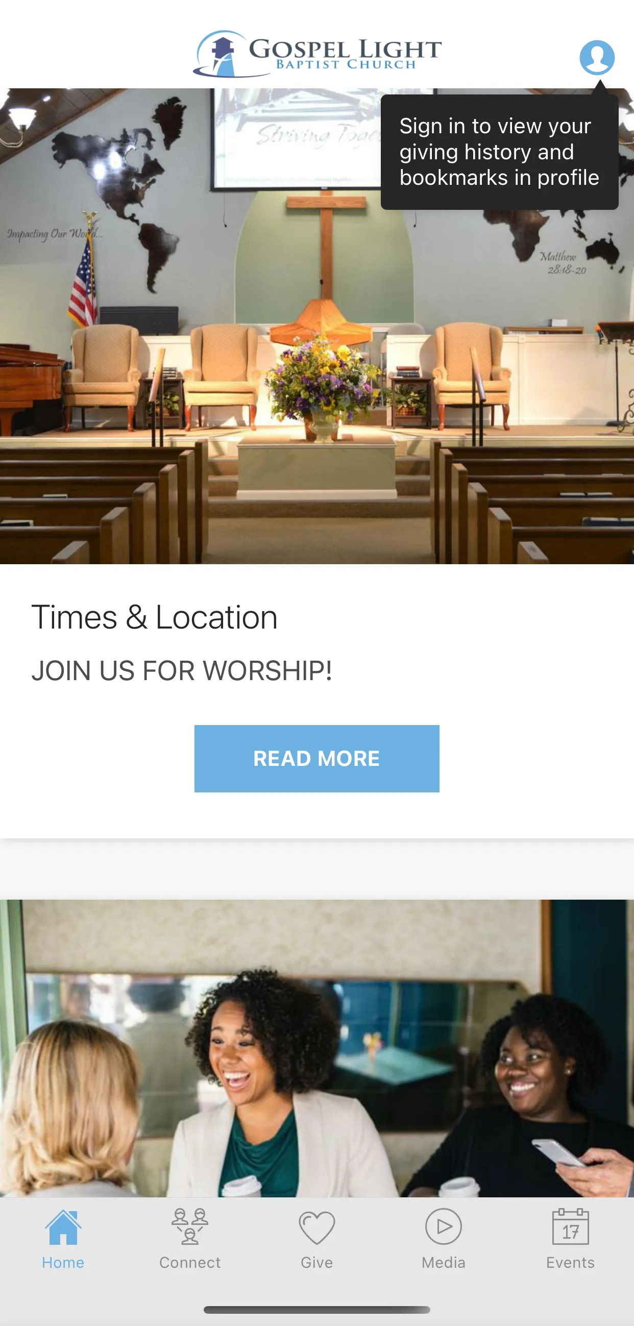 Gospel Light Baptist Church | Indus Appstore | Screenshot