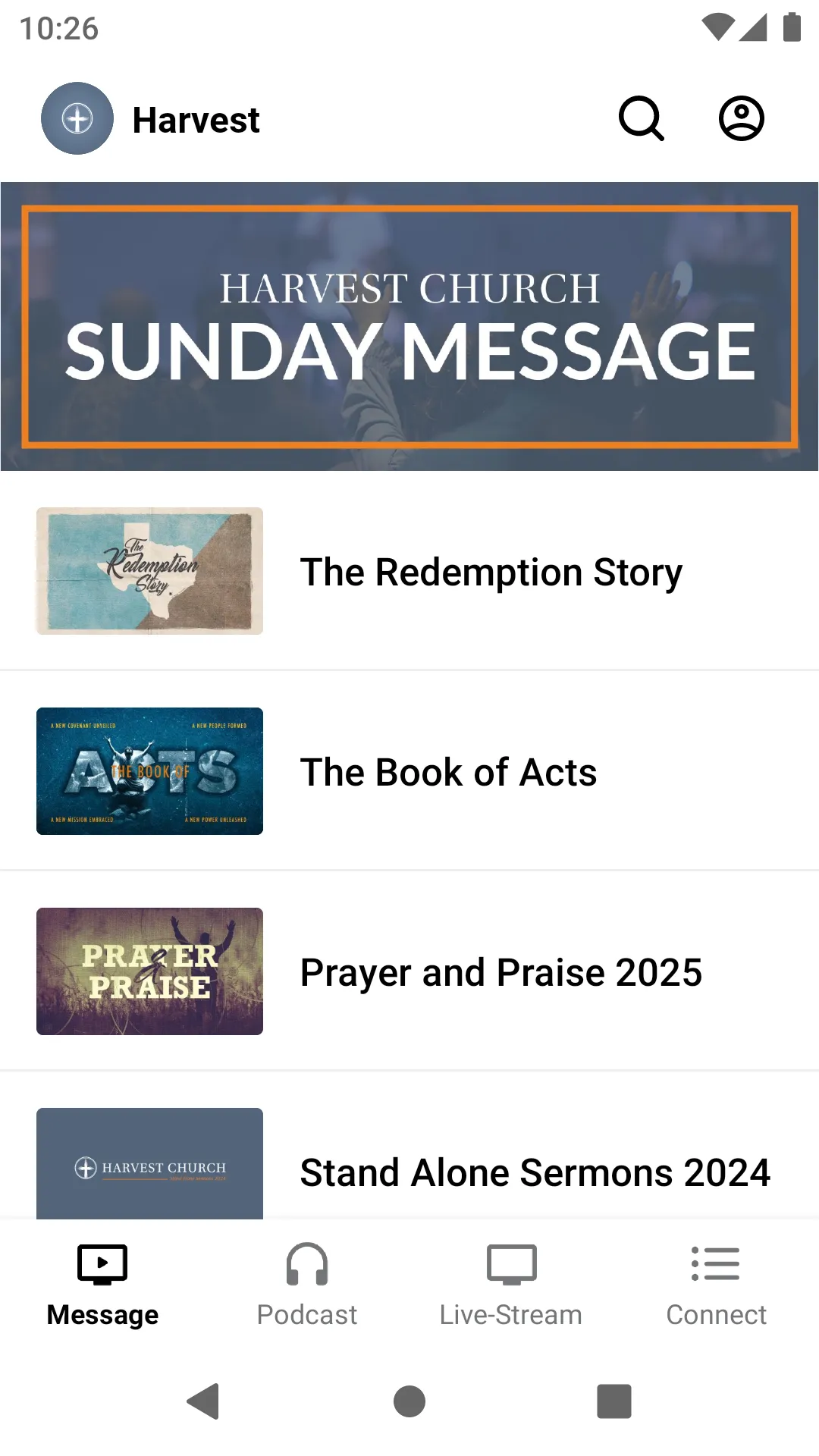 Harvest Church Memphis | Indus Appstore | Screenshot