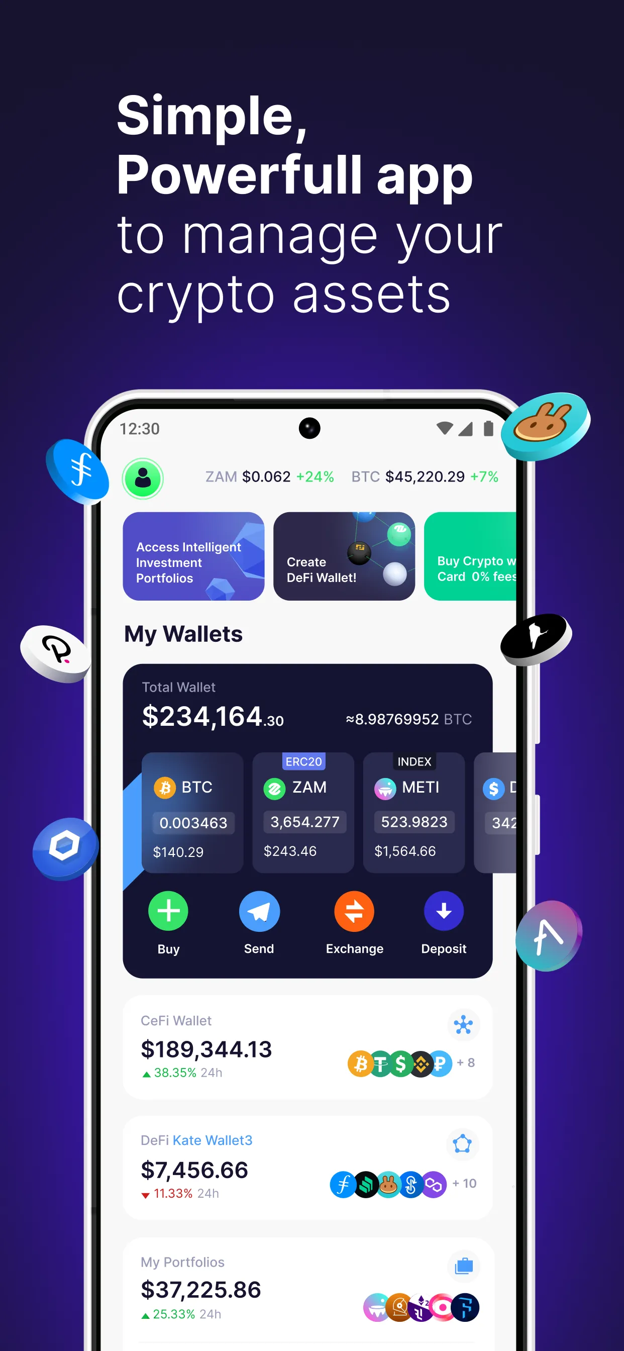 ZamWallet Crypto, DeFi, Invest | Indus Appstore | Screenshot