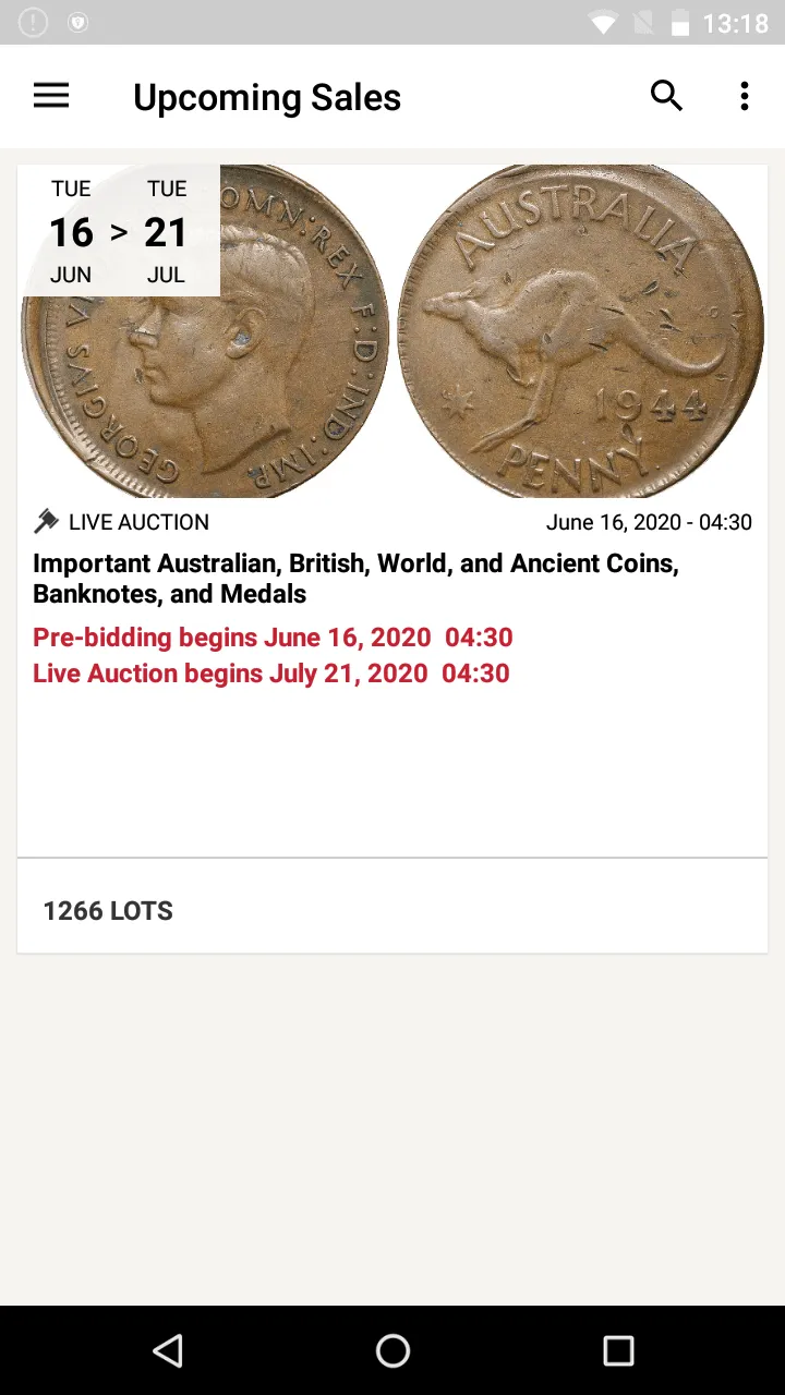 Noble Numismatics | Indus Appstore | Screenshot