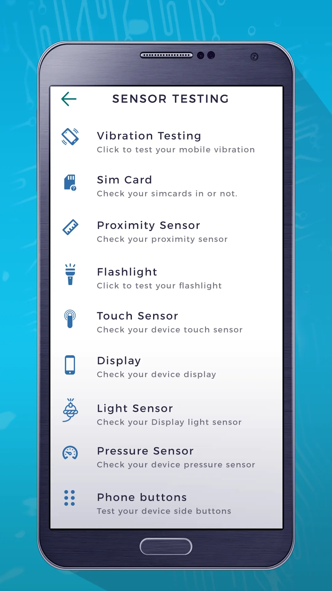 Sensor Test Toolbox | Indus Appstore | Screenshot