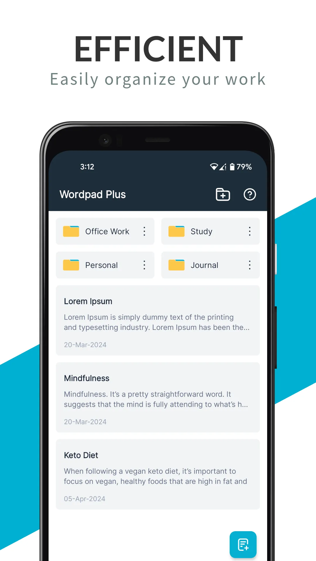 Wordpad Plus | Indus Appstore | Screenshot