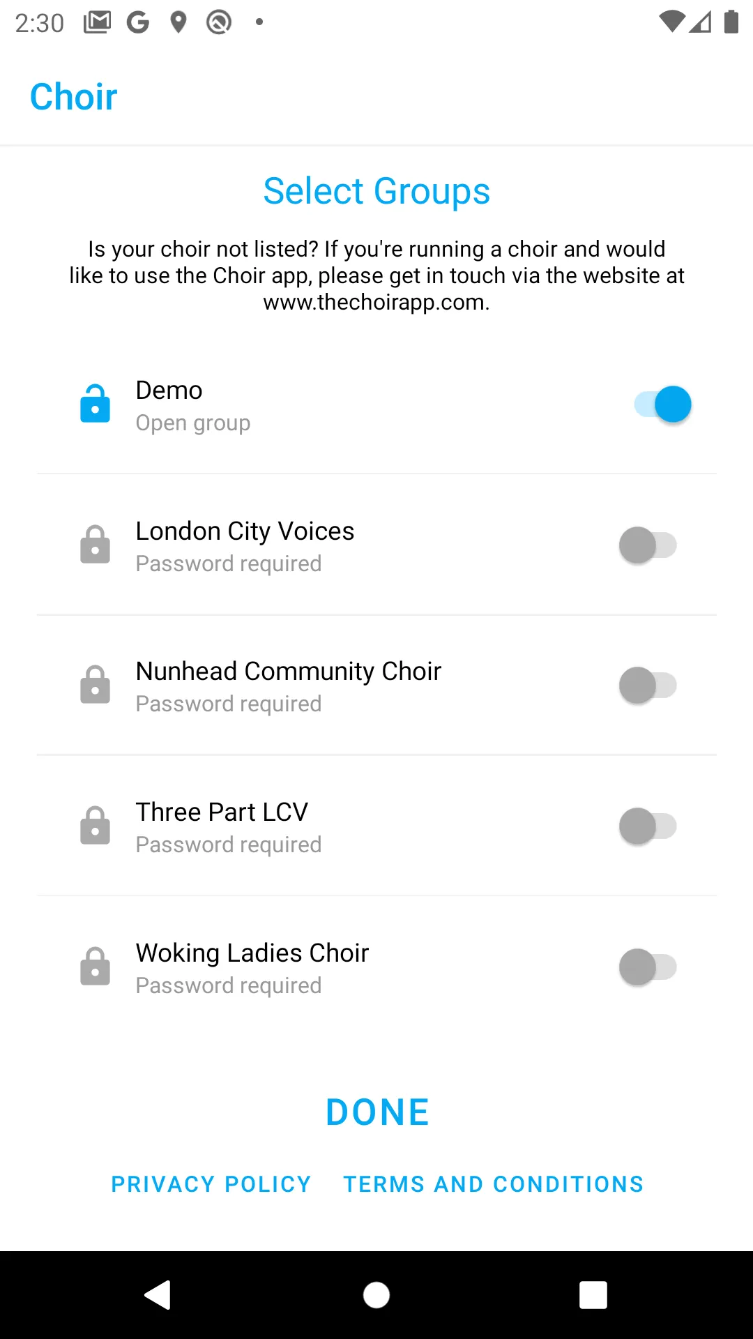 The Choir App | Indus Appstore | Screenshot