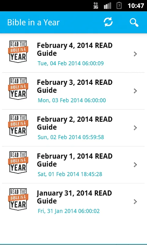 Read Bible in a year - NLT | Indus Appstore | Screenshot