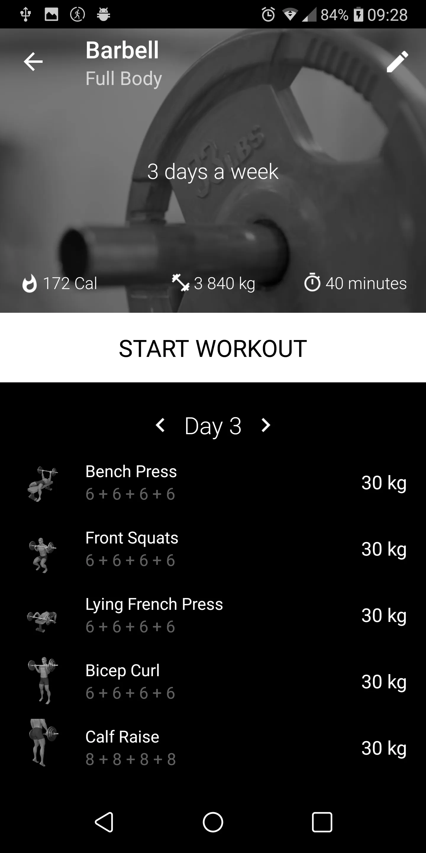 Barbell Home Workout | Indus Appstore | Screenshot