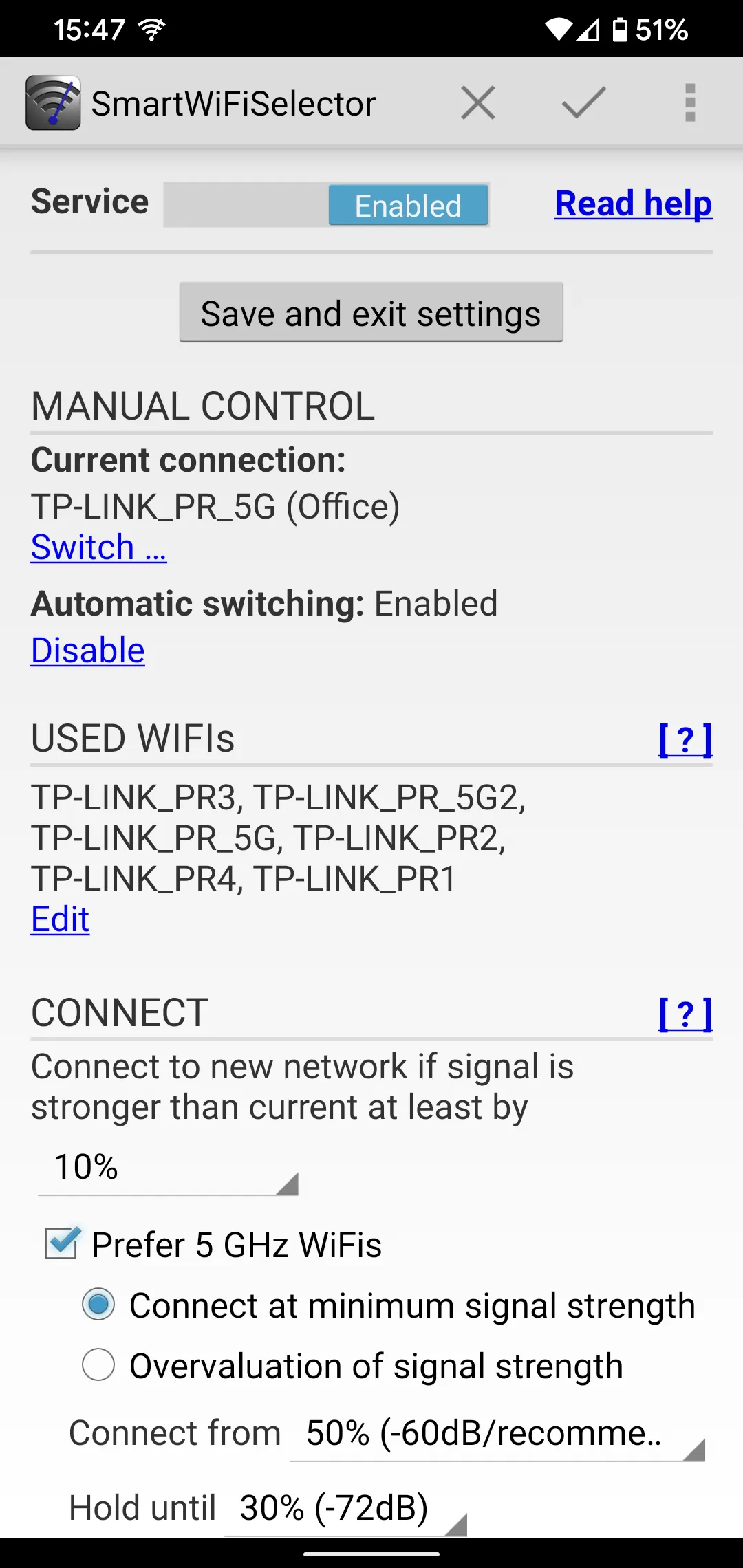 SmartWiFiSelector Trial | Indus Appstore | Screenshot