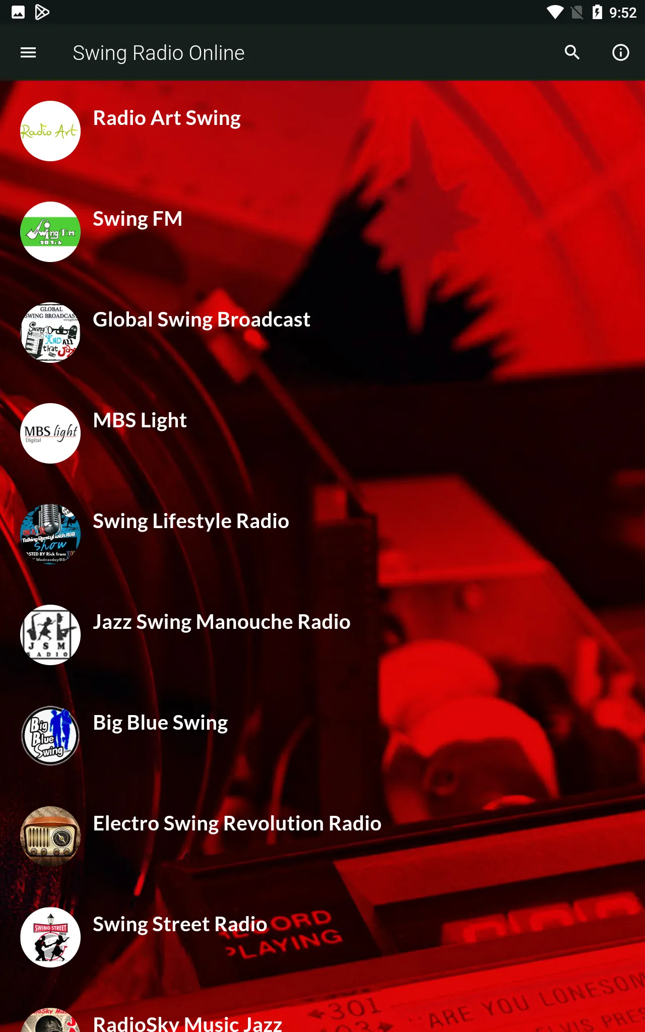 Swing Radio Online | Indus Appstore | Screenshot