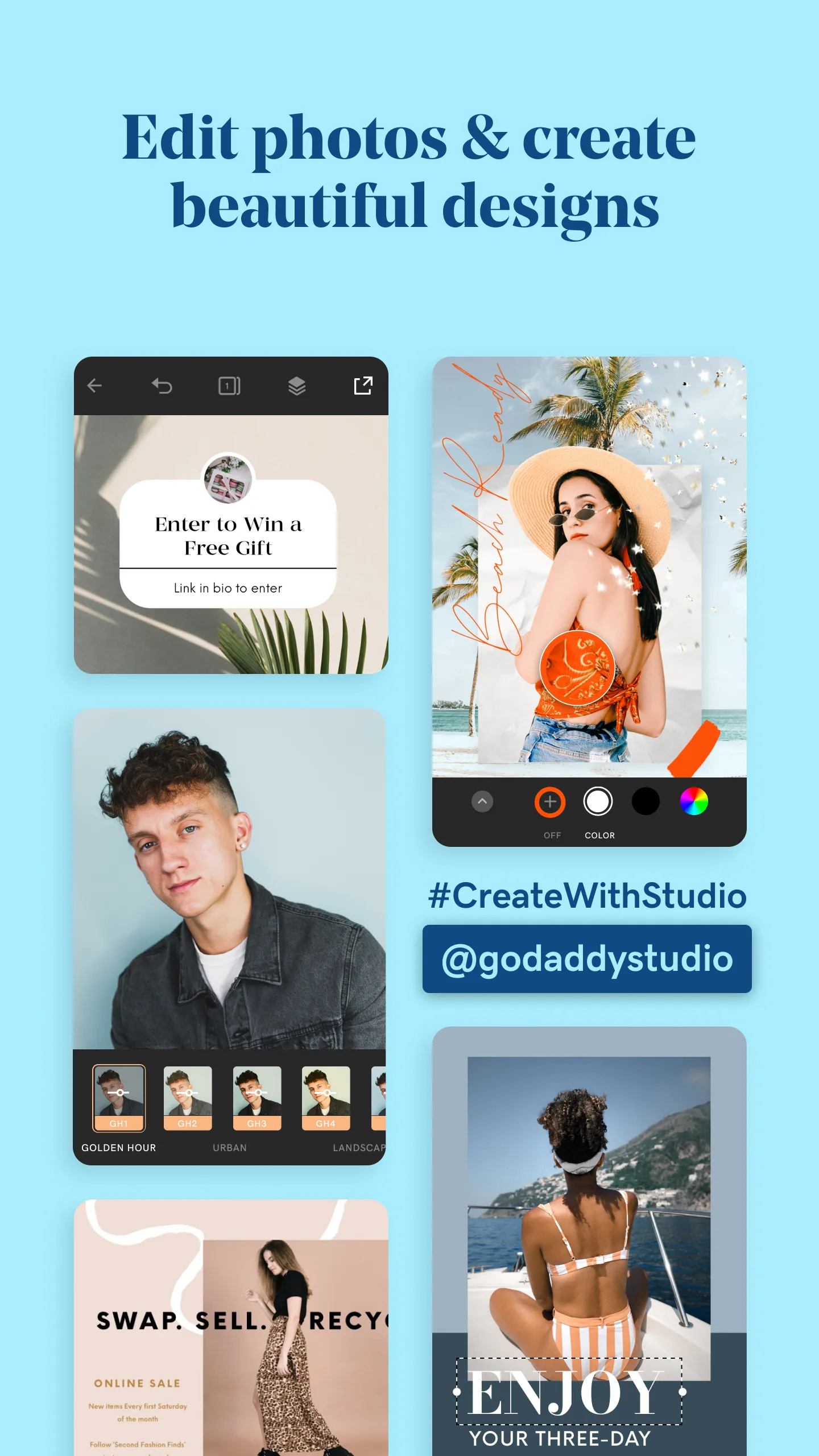 GoDaddy Studio: Create & Grow | Indus Appstore | Screenshot
