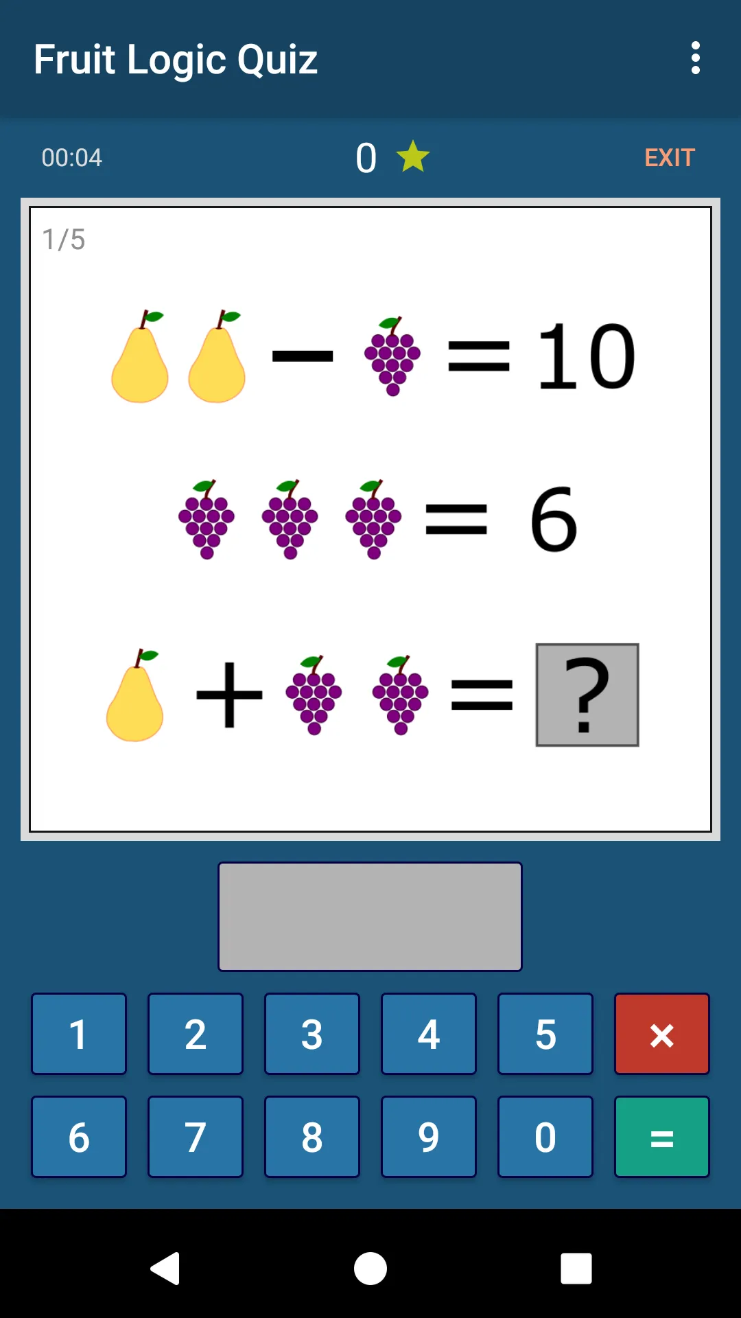 Fruit Logic Quiz | Indus Appstore | Screenshot