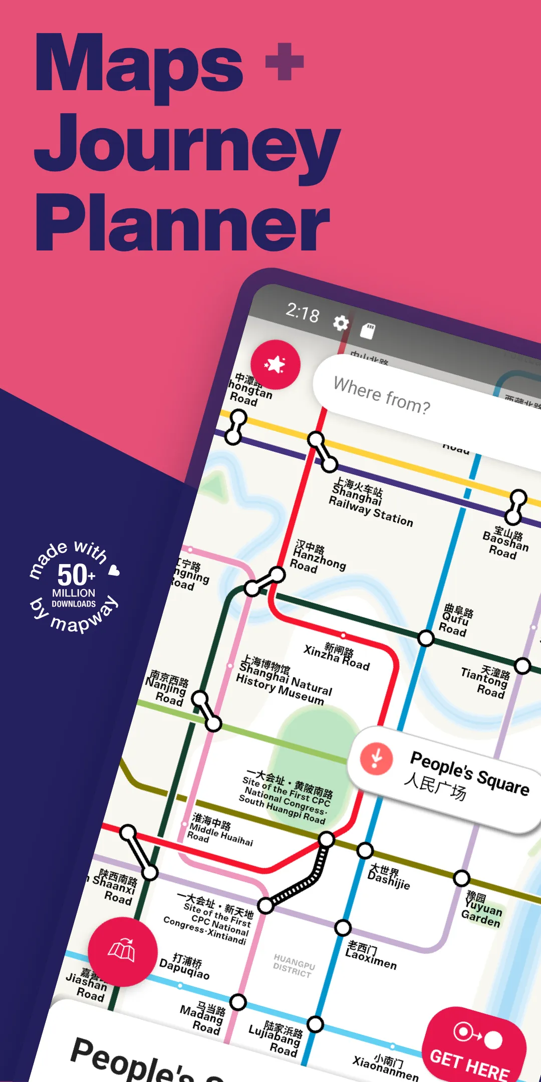 Shanghai Interactive Metro Map | Indus Appstore | Screenshot