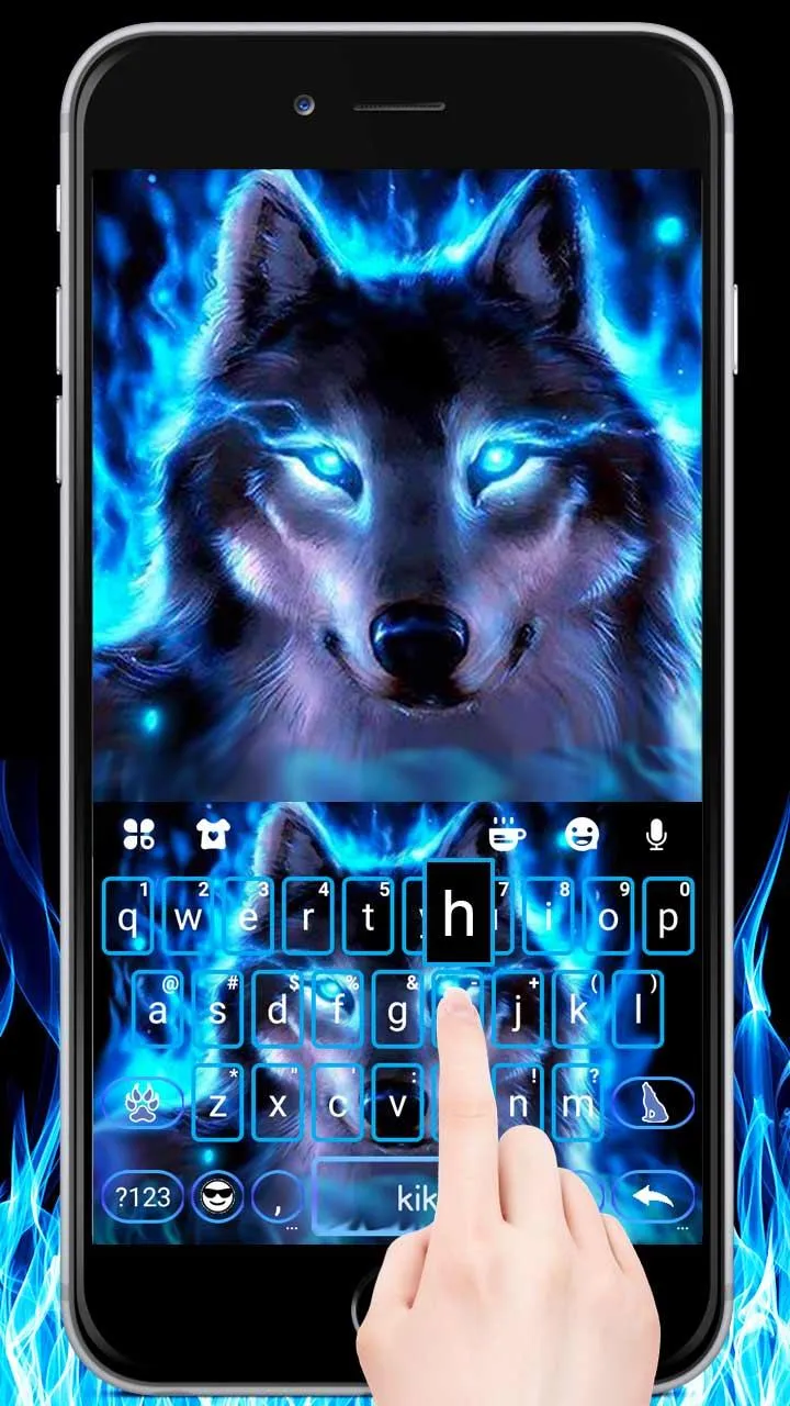 Neon Wolf Theme | Indus Appstore | Screenshot