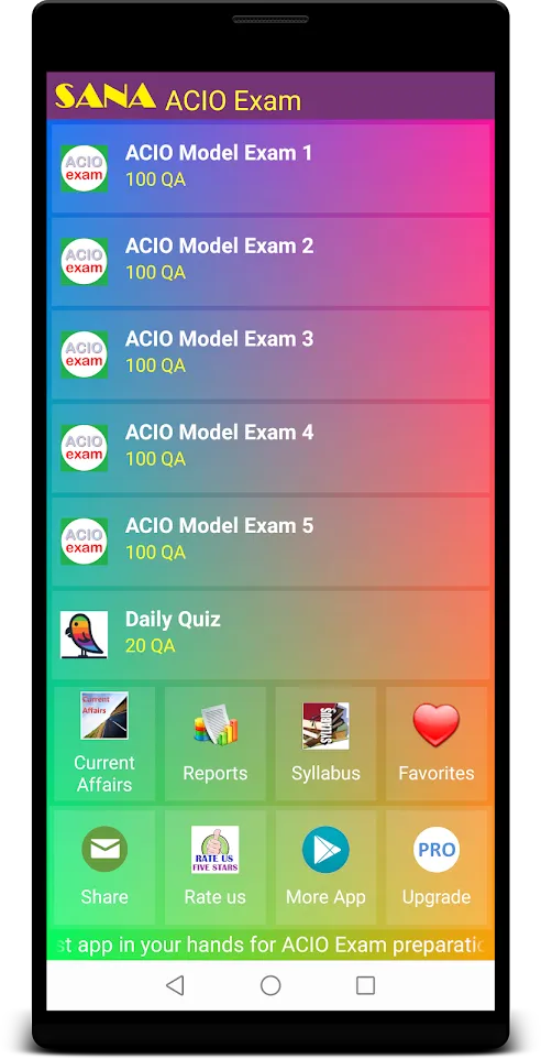 ACIO Exam Prep | Indus Appstore | Screenshot