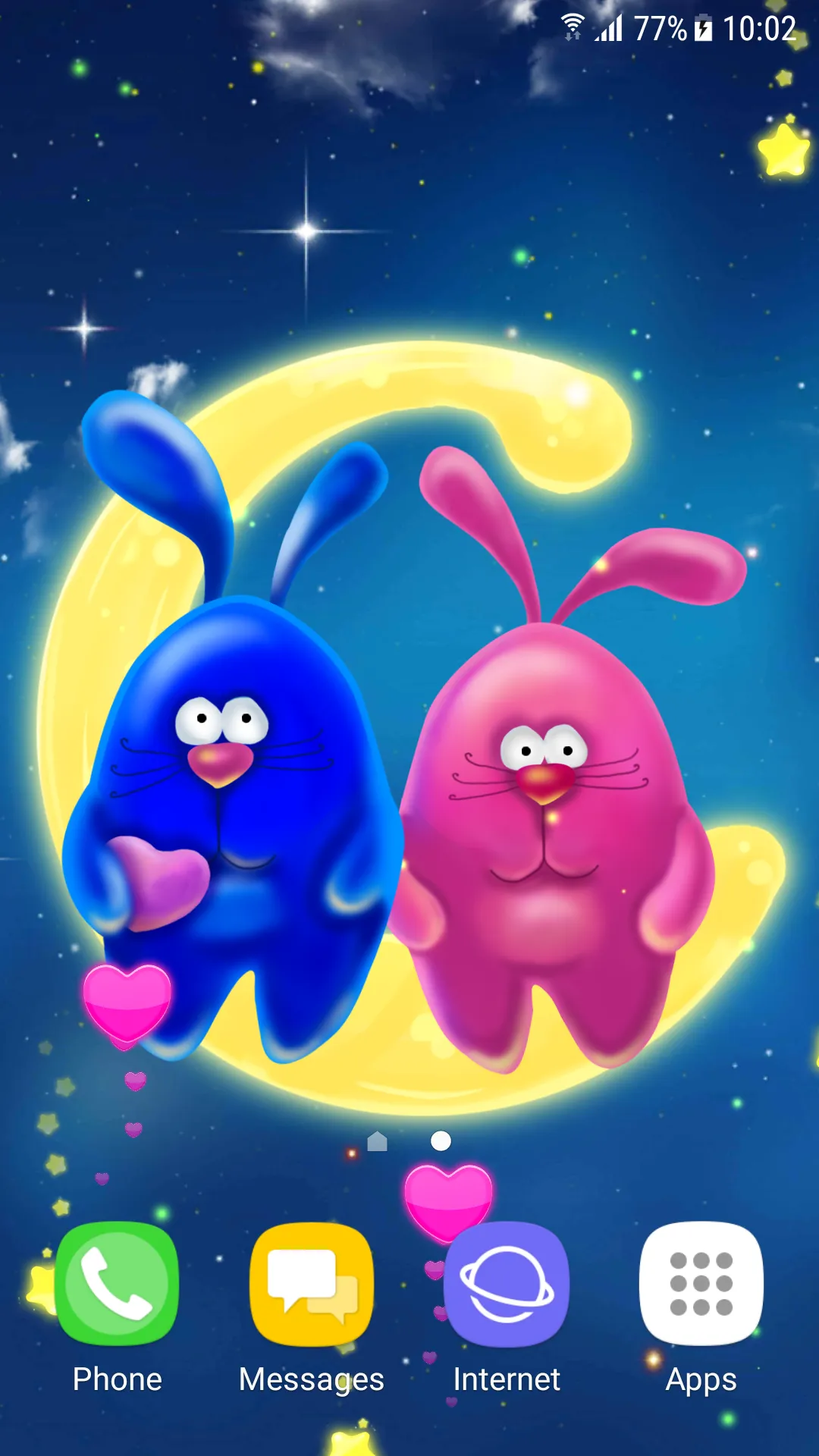 Bunnies Romantic Live Wallpape | Indus Appstore | Screenshot