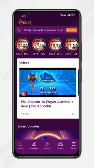 Pro Kabaddi Official App | Indus Appstore | Screenshot
