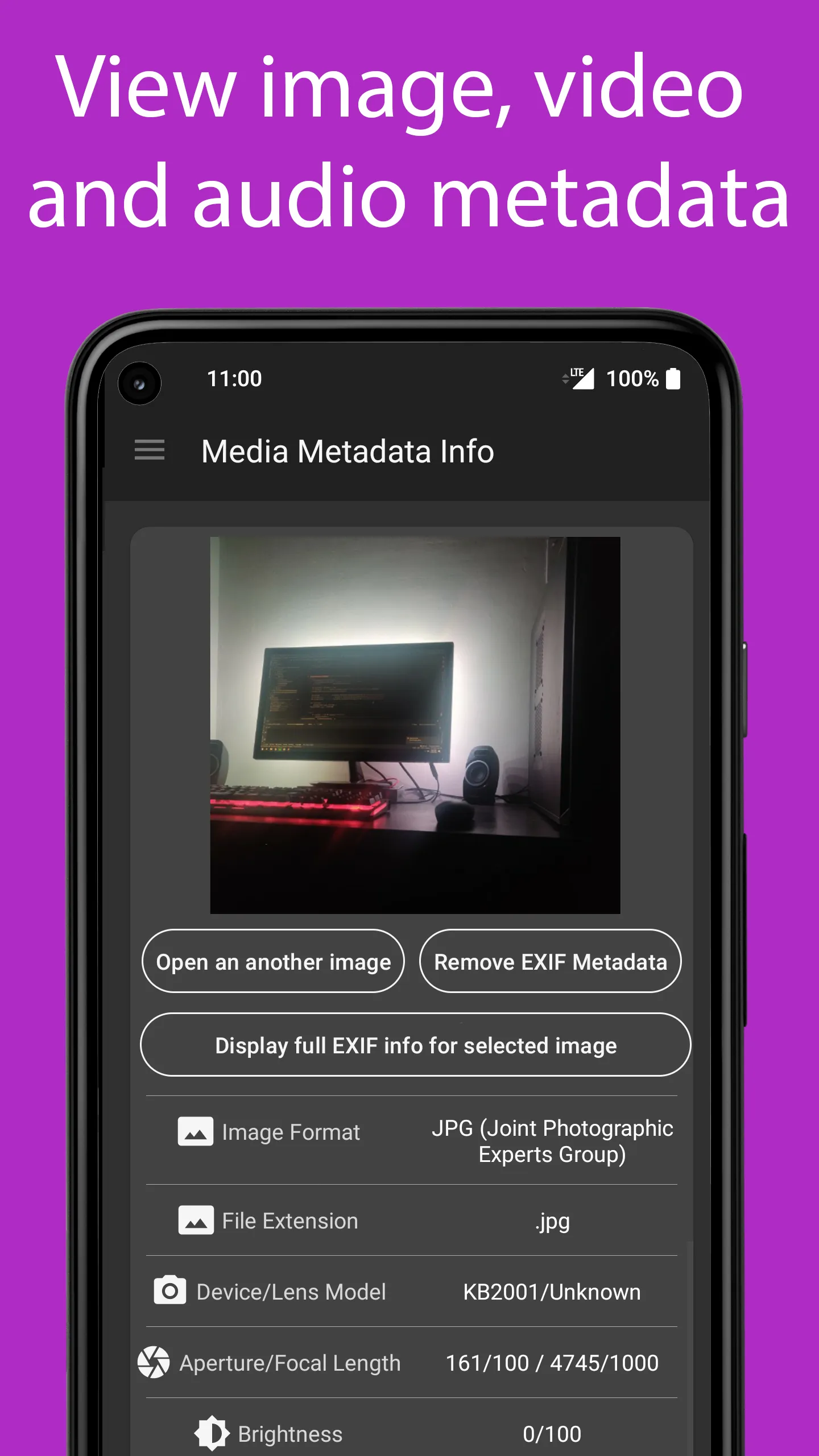 Media Metadata Info: EXIF Info | Indus Appstore | Screenshot